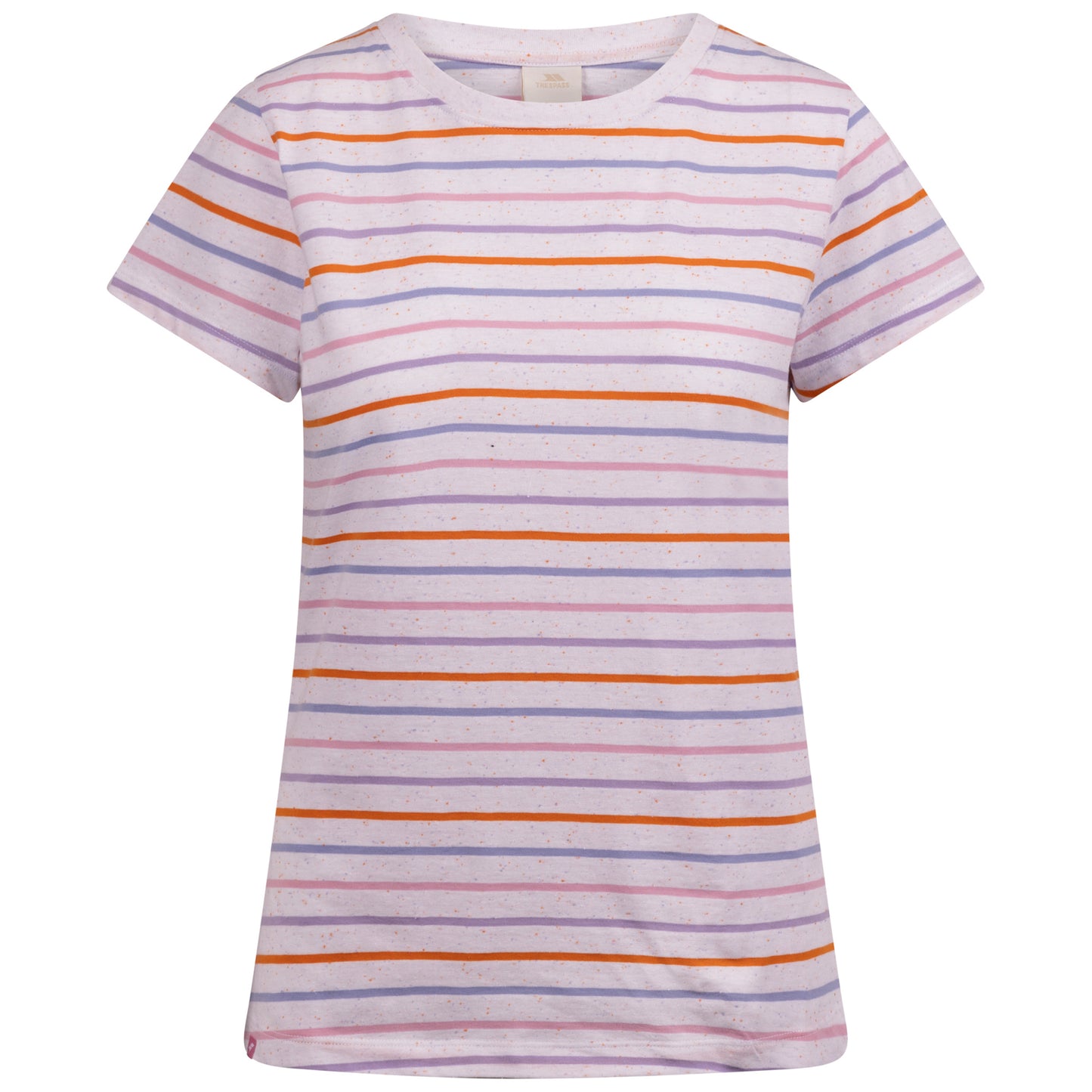 White-Multicoloured - Front - Trespass Womens-Ladies Michaela Striped T-Shirt