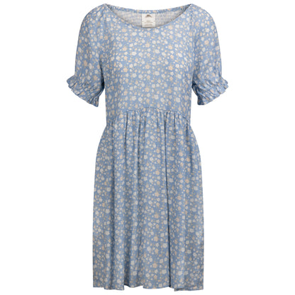 Cool Blue - Front - Trespass Womens-Ladies Margaret Short-Sleeved Casual Dress