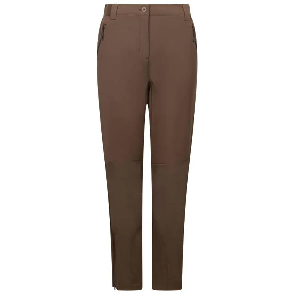 Peat - Front - Trespass Womens-Ladies Tawny DLX Softshell Trousers