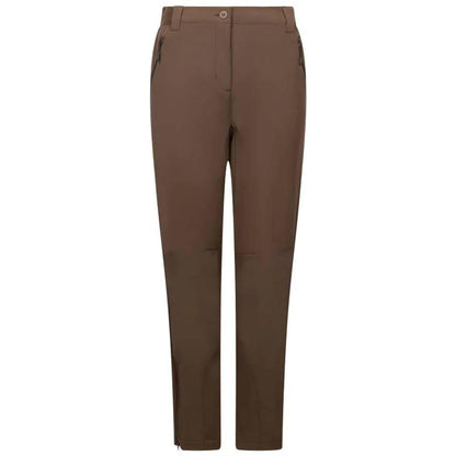Peat - Front - Trespass Womens-Ladies Tawny DLX Softshell Trousers