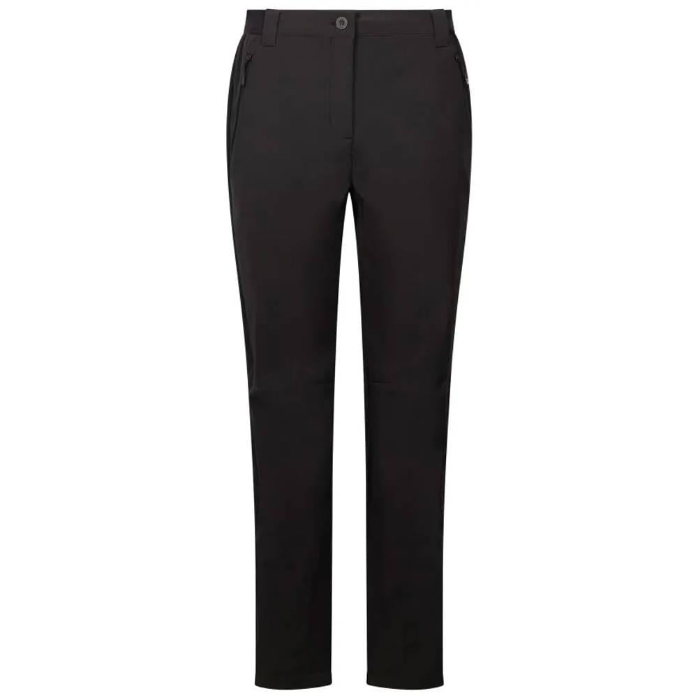 Black - Front - Trespass Womens-Ladies Tawny DLX Softshell Trousers