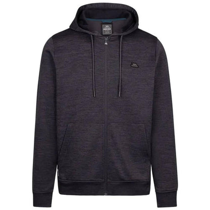 Dark Flint Marl - Front - Trespass Mens Fewston Full Zip Hoodie