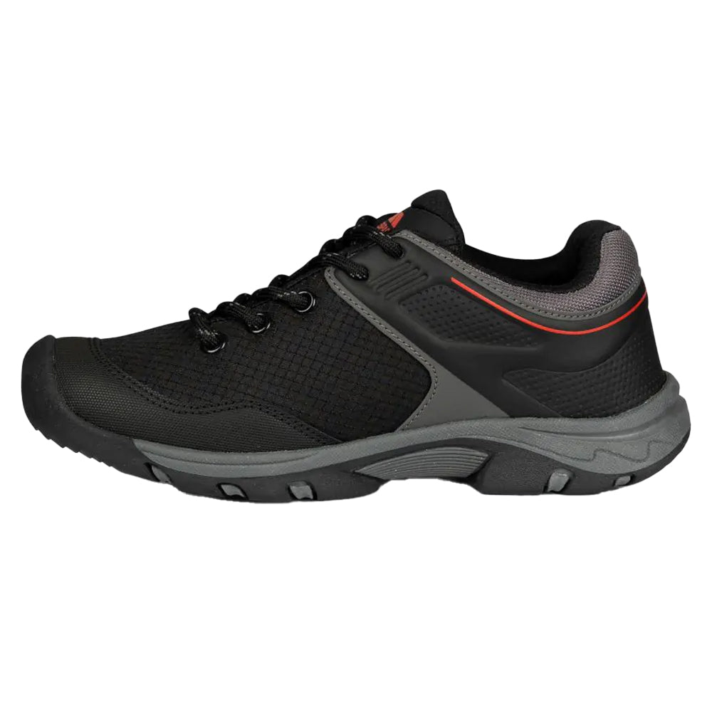 Black-Red - Back - Trespass Childrens-Kids Bevin Waterproof Trainers