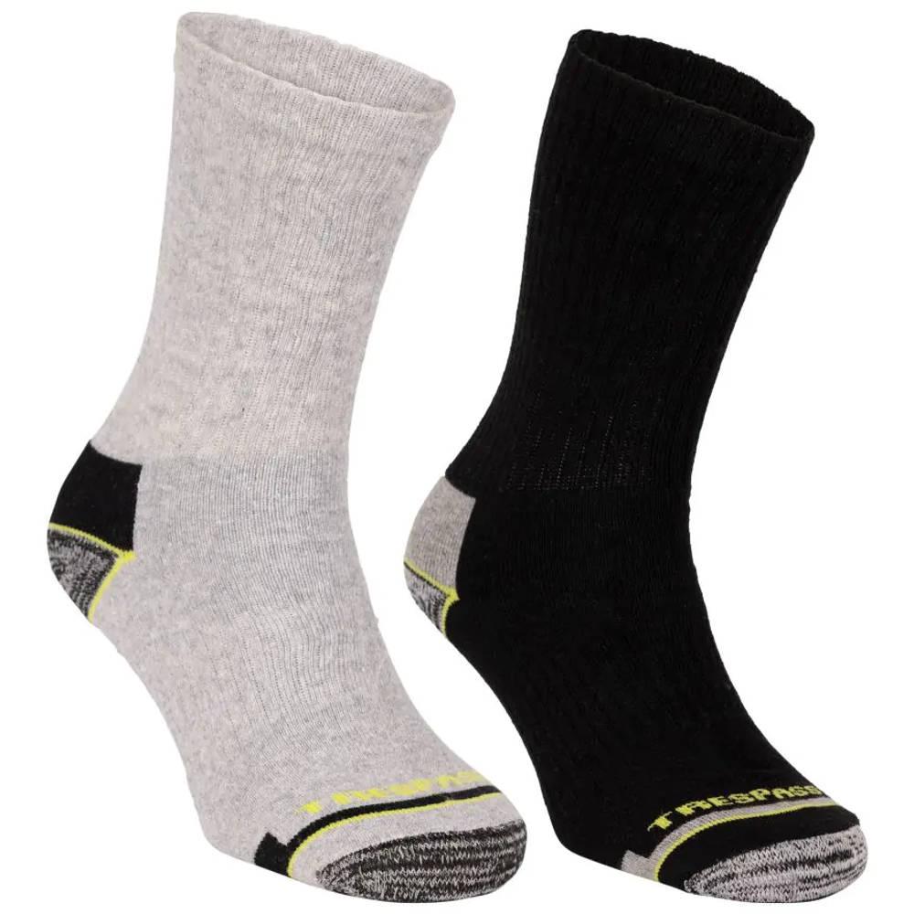 Black-Grey - Front - Trespass Unisex Adult Socks (Pack of 5)