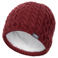 Dark Cherry - Side - Trespass Womens-Ladies Kendra Beanie Hat