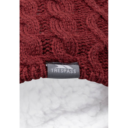 Dark Cherry - Lifestyle - Trespass Womens-Ladies Kendra Beanie Hat