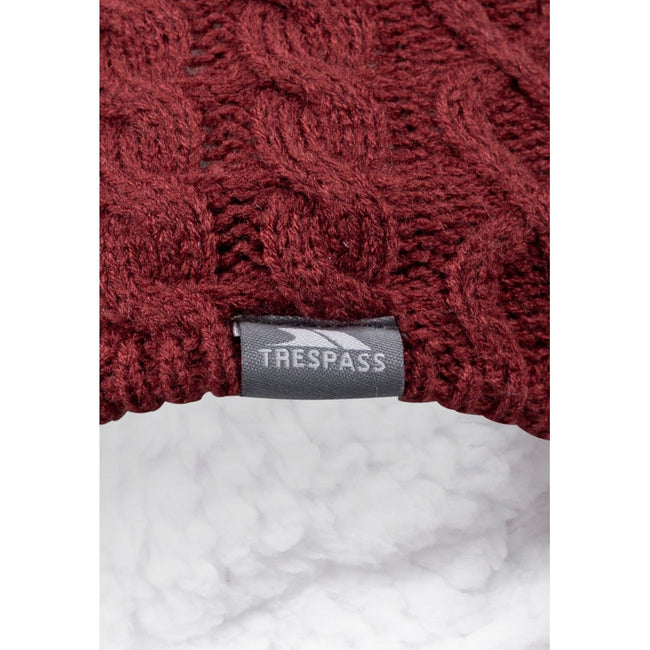 Dark Cherry - Lifestyle - Trespass Womens-Ladies Kendra Beanie Hat