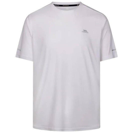 White - Front - Trespass Mens Rundle C Active Top