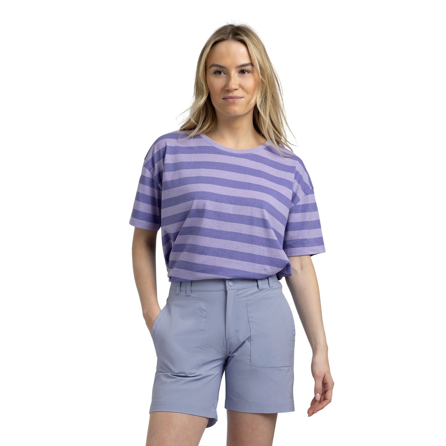 Cool Blue - Side - Trespass Womens-Ladies Montrose Shorts