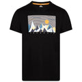 Black - Front - Trespass Mens Ennadai Printed T-Shirt