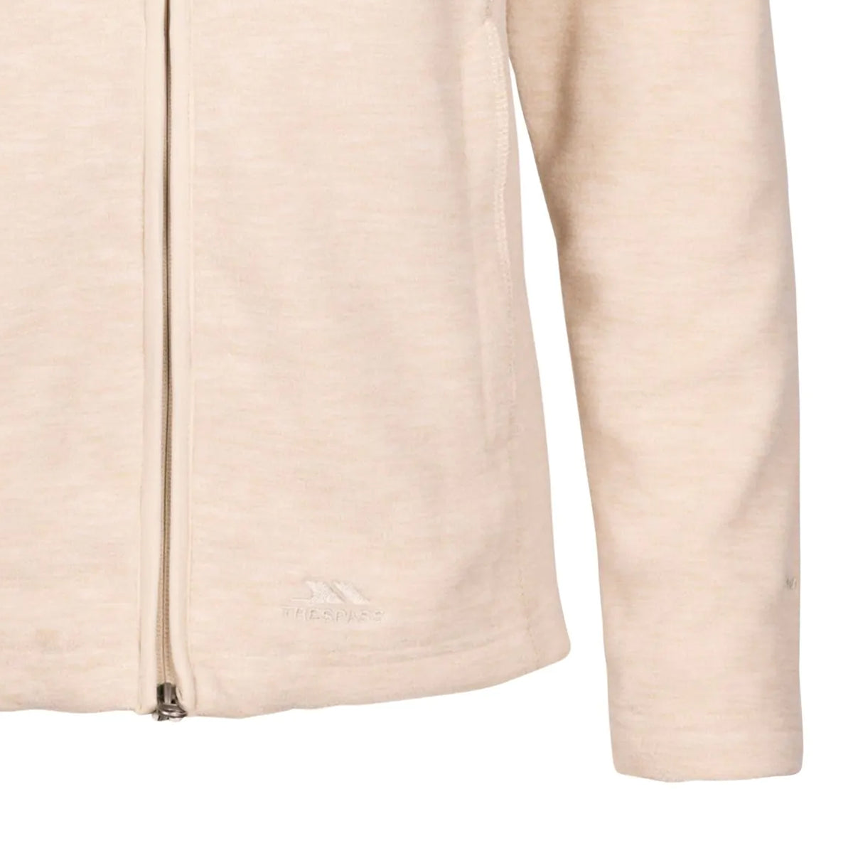 Cream Blush - Side - Trespass Womens-Ladies Reply AT200 Fleece Jacket