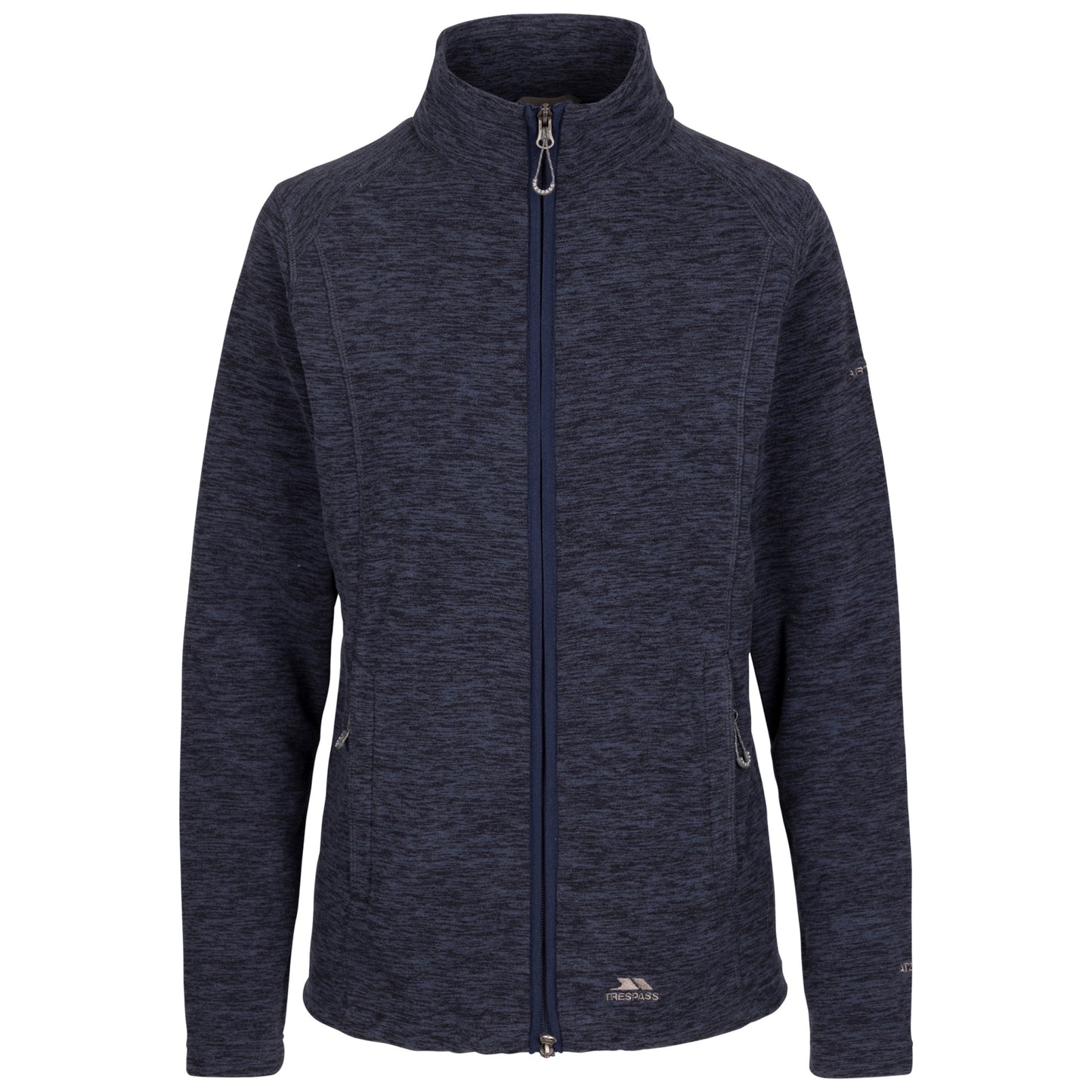 Navy Marl - Front - Trespass Womens-Ladies Reply AT200 Fleece Jacket