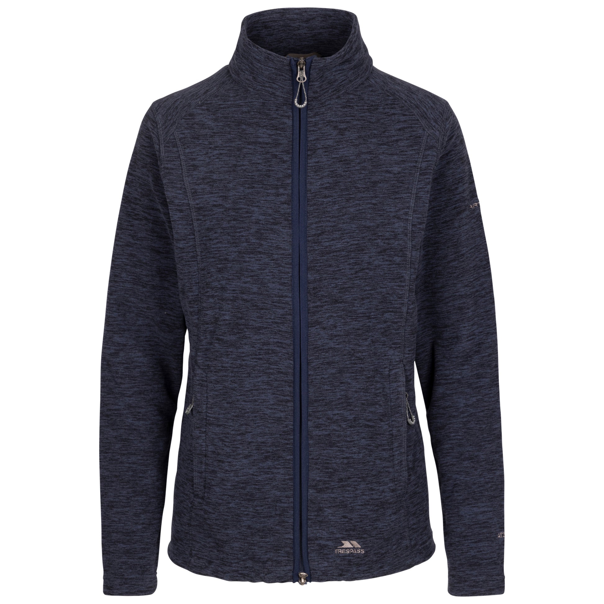 Navy Marl - Front - Trespass Womens-Ladies Reply AT200 Fleece Jacket
