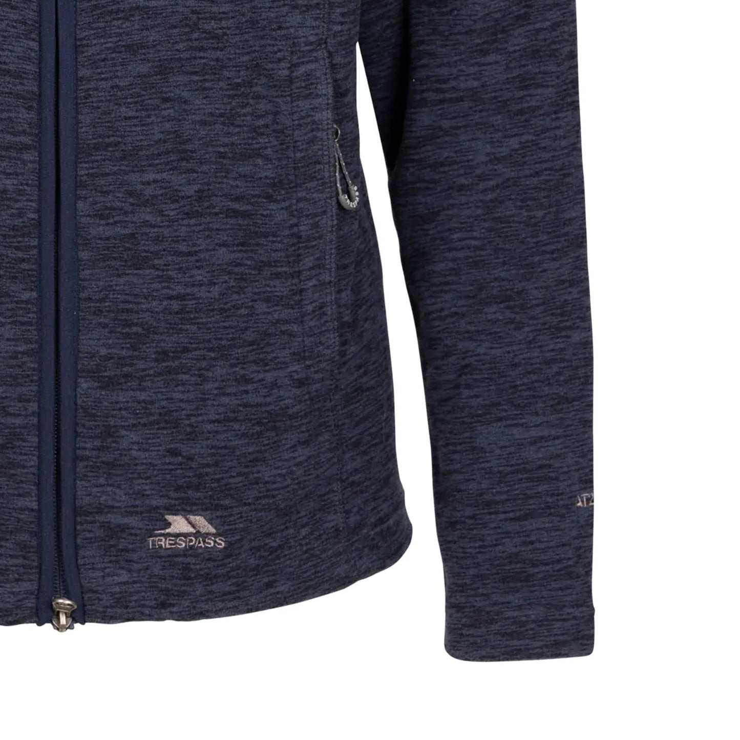 Navy Marl - Side - Trespass Womens-Ladies Reply AT200 Fleece Jacket