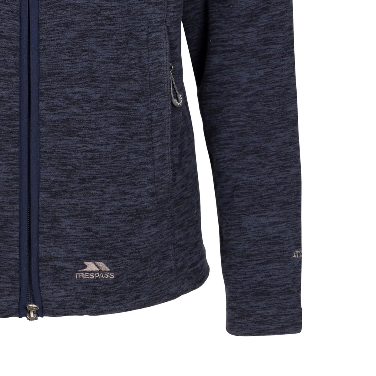 Navy Marl - Side - Trespass Womens-Ladies Reply AT200 Fleece Jacket