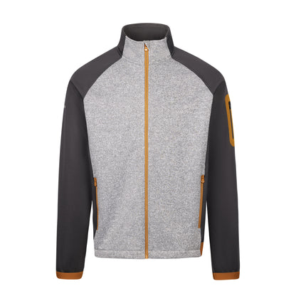 Grey Marl - Front - Trespass Mens AT300 Foxearth Full Zip Fleece Jacket
