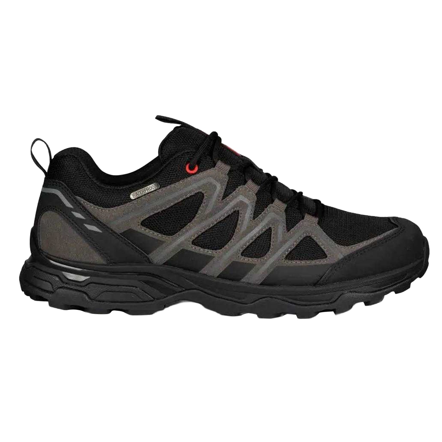 Black-Grey - Back - Trespass Mens Carraig Suede Walking Shoes