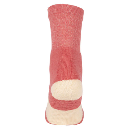 Indigo Tone-Heather Grey-Pink Haze - Back - Trespass Womens-Ladies Wendall Socks (Pack of 5)