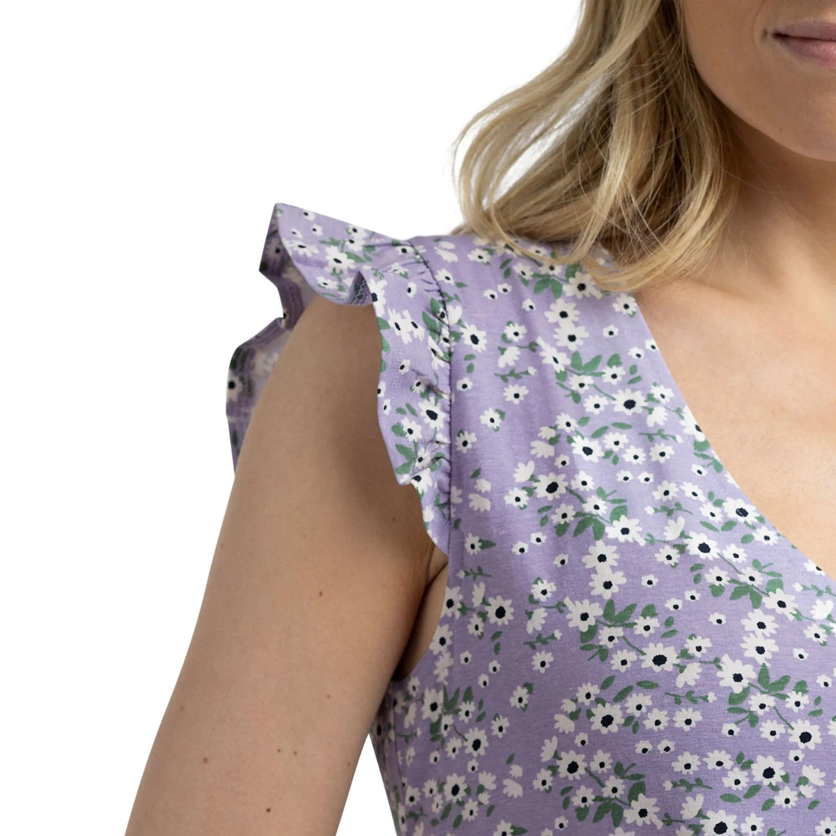 Grey-Light Pink - Pack Shot - Trespass Womens-Ladies Gertha Daisy Jersey Dress