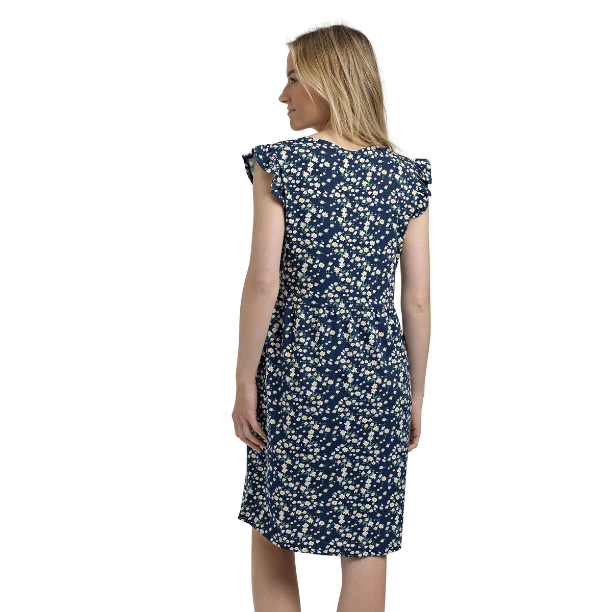 Navy - Lifestyle - Trespass Womens-Ladies Gertha Daisy Jersey Dress