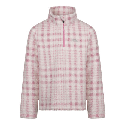 Sweet Pink - Front - Trespass Childrens-Kids Booker AT200 Half Zip Fleece Top