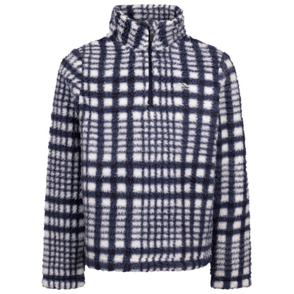 Navy - Front - Trespass Childrens-Kids Booker AT200 Half Zip Fleece Top