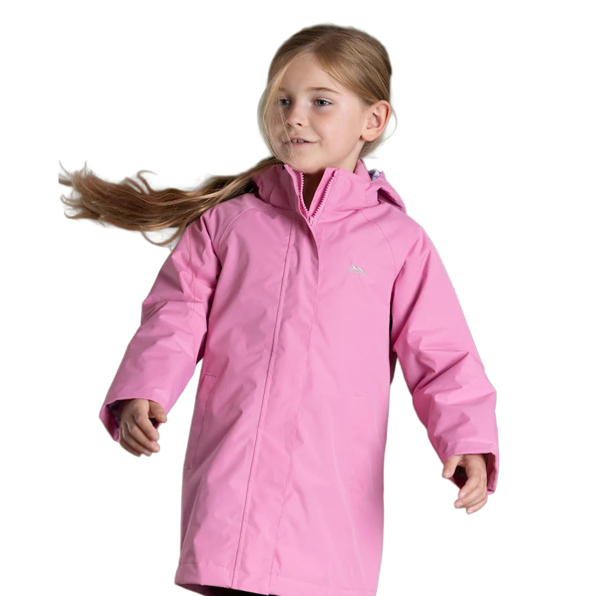 Sweet Pink - Side - Trespass Girls Maydew TP50 Waterproof Jacket