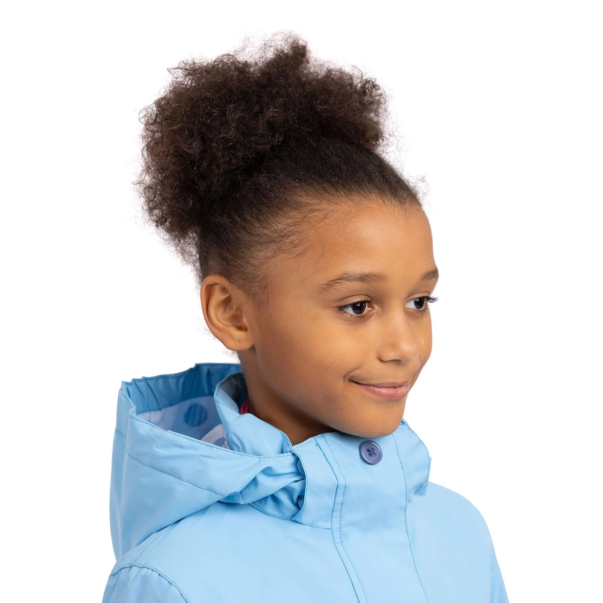 Cornflower - Pack Shot - Trespass Girls Maydew TP50 Waterproof Jacket
