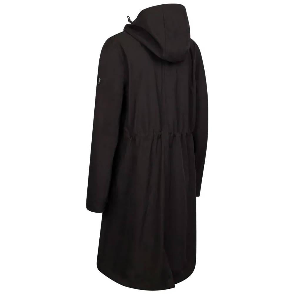 Black - Back - Trespass Womens-Ladies Sponsor Waterproof Jacket