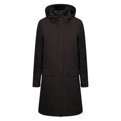 Black - Front - Trespass Womens-Ladies Sponsor Waterproof Jacket