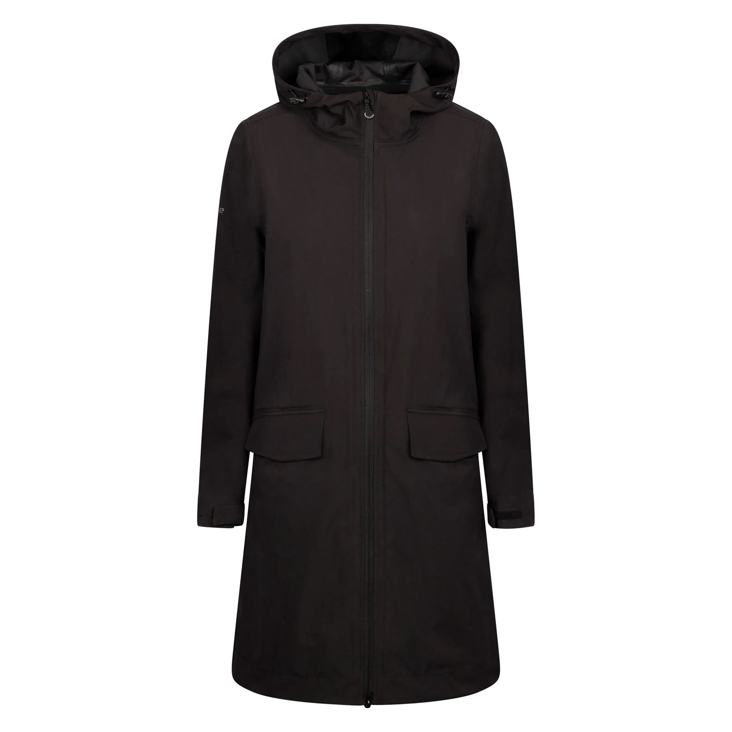 Black - Front - Trespass Womens-Ladies Sponsor Waterproof Jacket