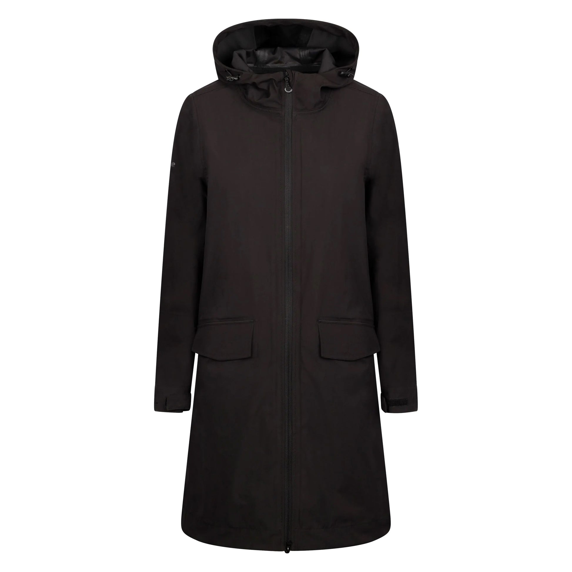 Black - Front - Trespass Womens-Ladies Sponsor Waterproof Jacket