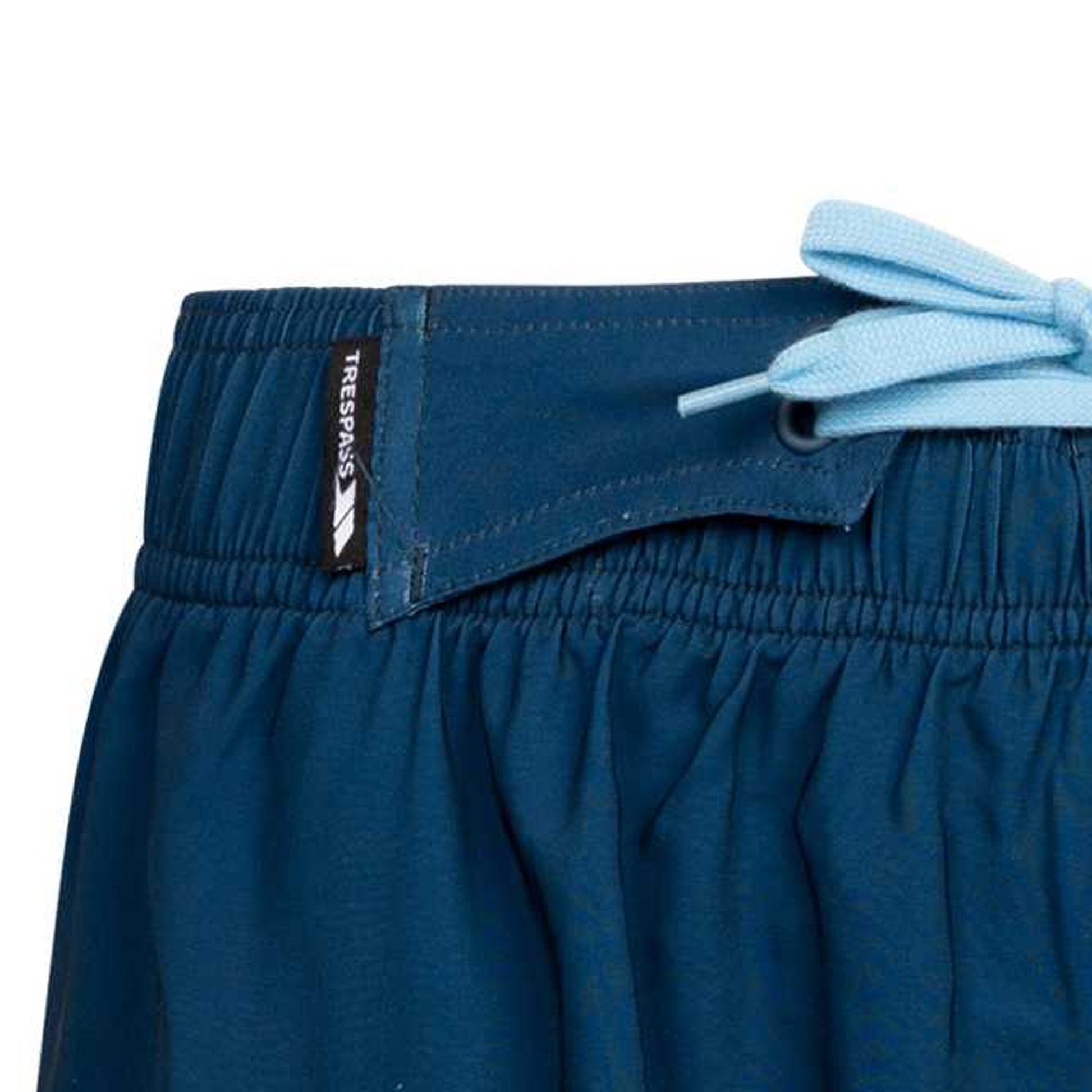 Navy - Side - Trespass Mens Adan Swim Shorts
