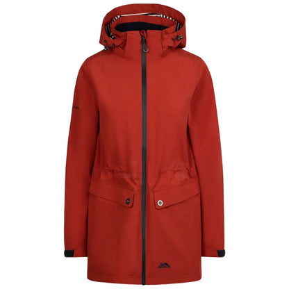 Burnt Sienna - Front - Trespass Womens-Ladies Tiverton Waterproof Jacket