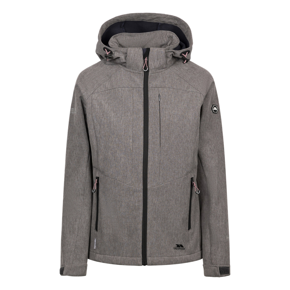 Grey Marl - Front - Trespass Womens-Ladies Fryatt Soft Shell Jacket