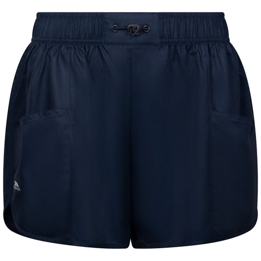 Navy - Front - Trespass Womens-Ladies Blakely Swim Shorts