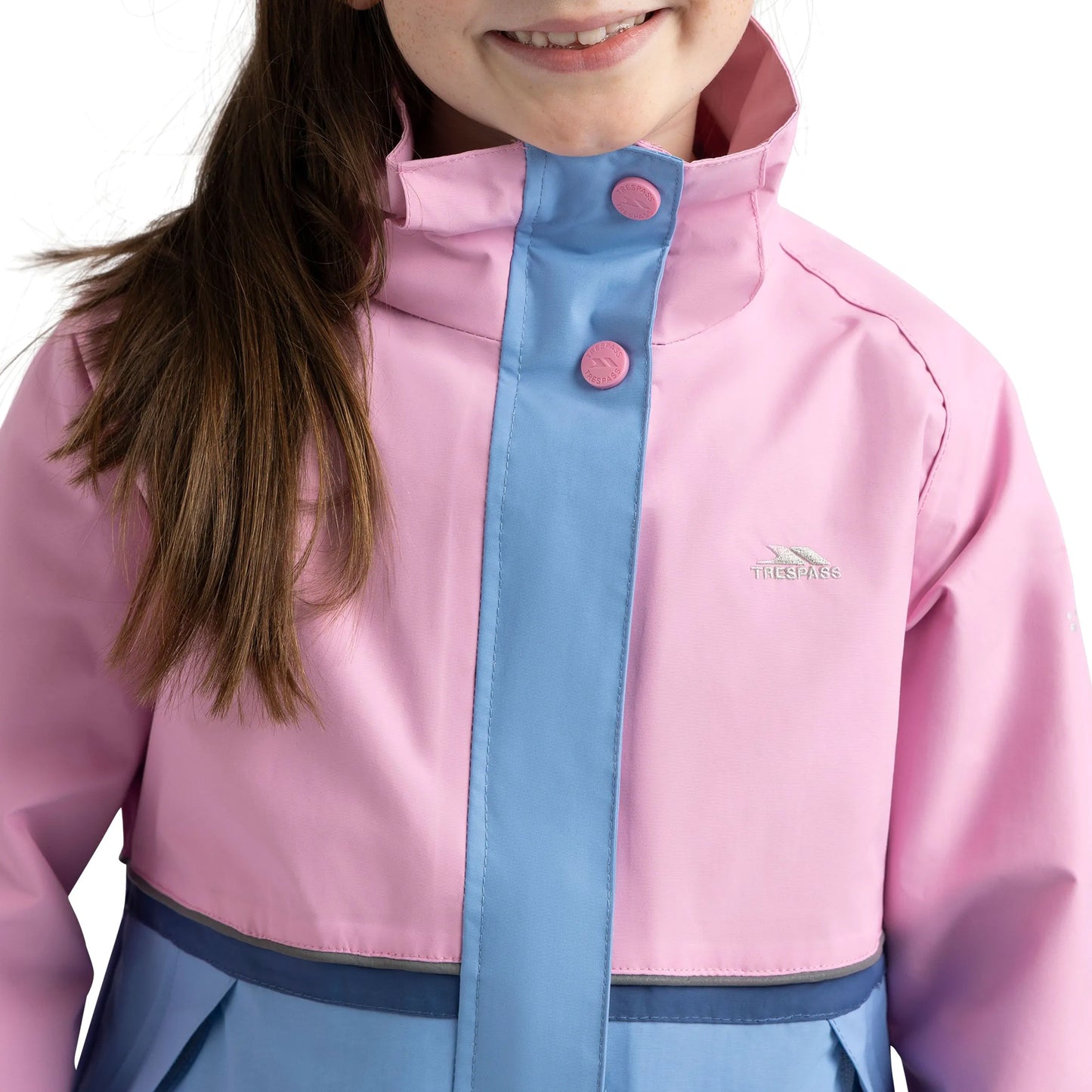 Sweet Pink - Pack Shot - Trespass Girls Allora TP50 Waterproof Jacket