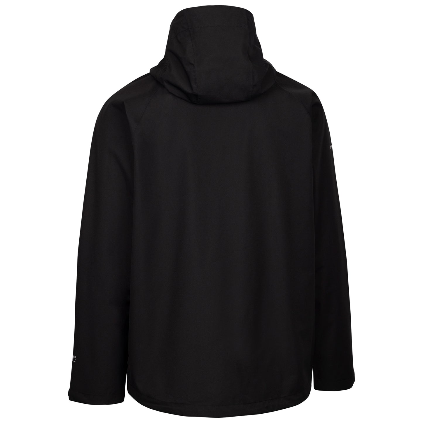Black - Back - Trespass Mens Ferryhill Waterproof Jacket