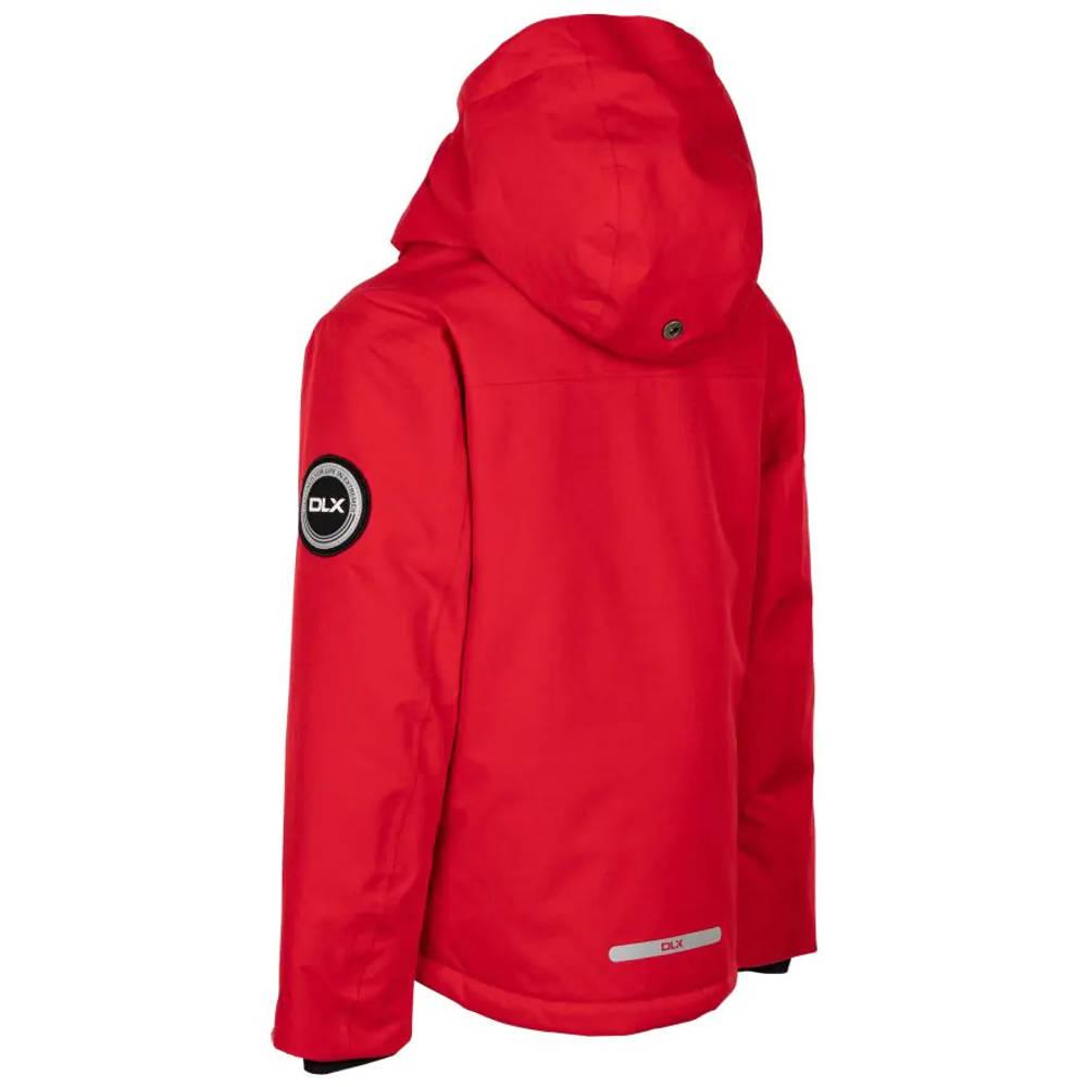 Red - Back - Trespass Childrens-Kids Gordy DLX Ski Jacket