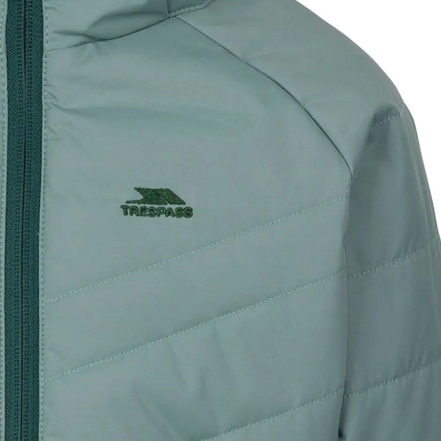 Teal Mist - Lifestyle - Trespass Childrens-Kids Andee Quilted Casual Jacket