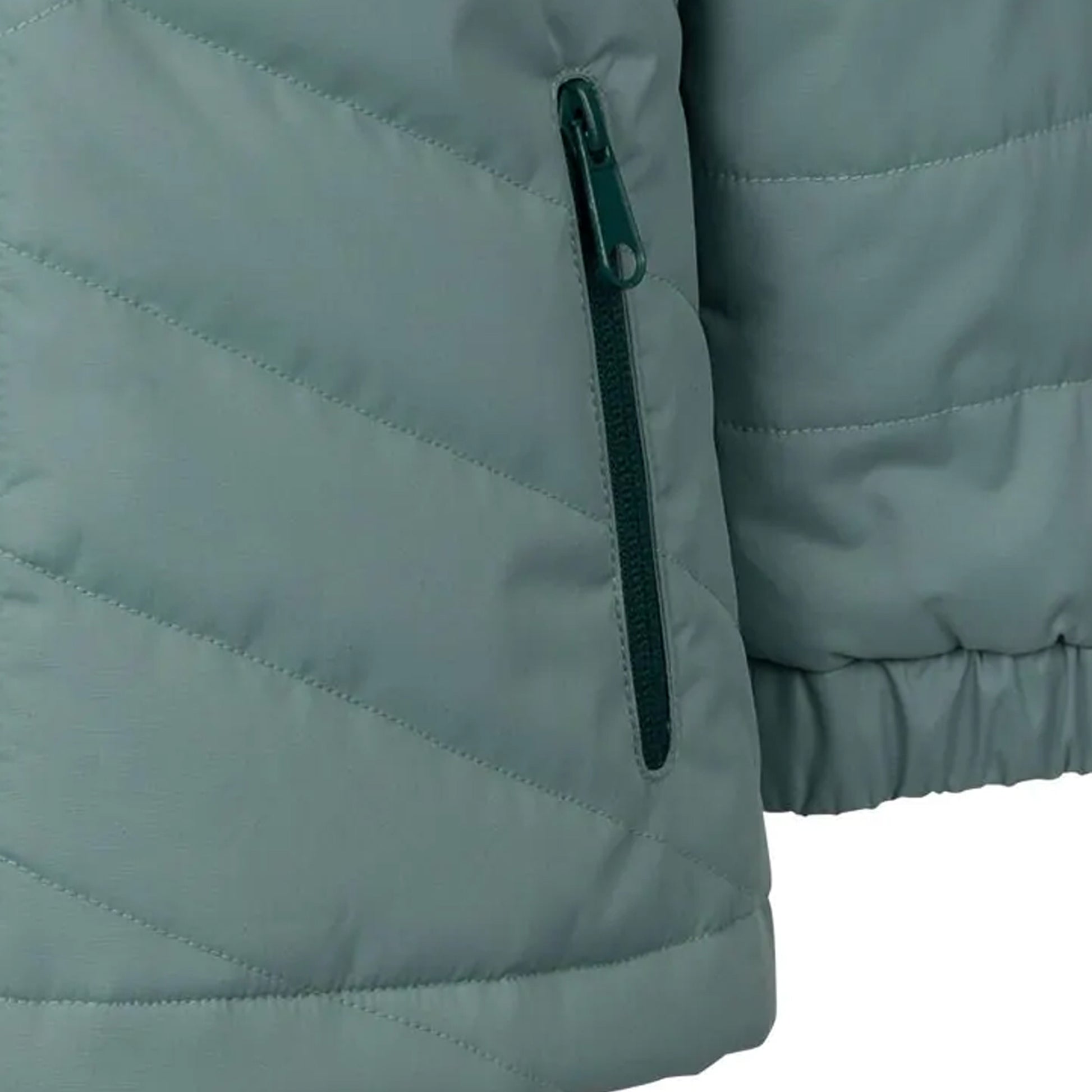 Teal Mist - Pack Shot - Trespass Childrens-Kids Andee Quilted Casual Jacket