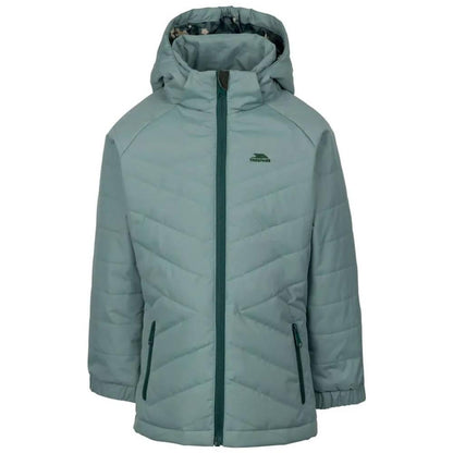 Teal Mist - Front - Trespass Childrens-Kids Andee Quilted Casual Jacket