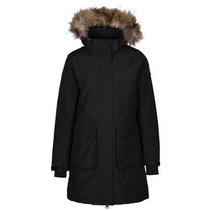Black - Front - Trespass Womens-Ladies Ellington DLX Jacket