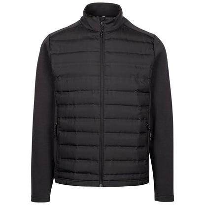 Black - Front - Trespass Mens Orford Hybrid Padded Jacket