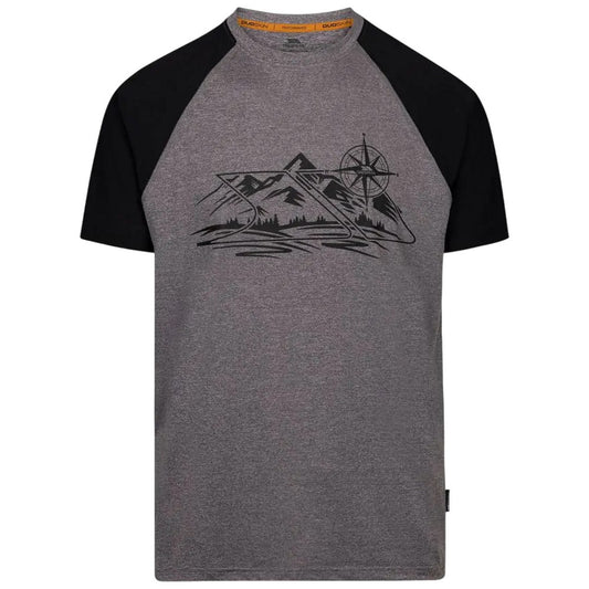 Grey Marl - Front - Trespass Mens Fullmer Mountain T-Shirt