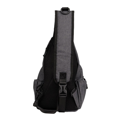 Grey Melange - Back - Trespass Versa Sling Backpack