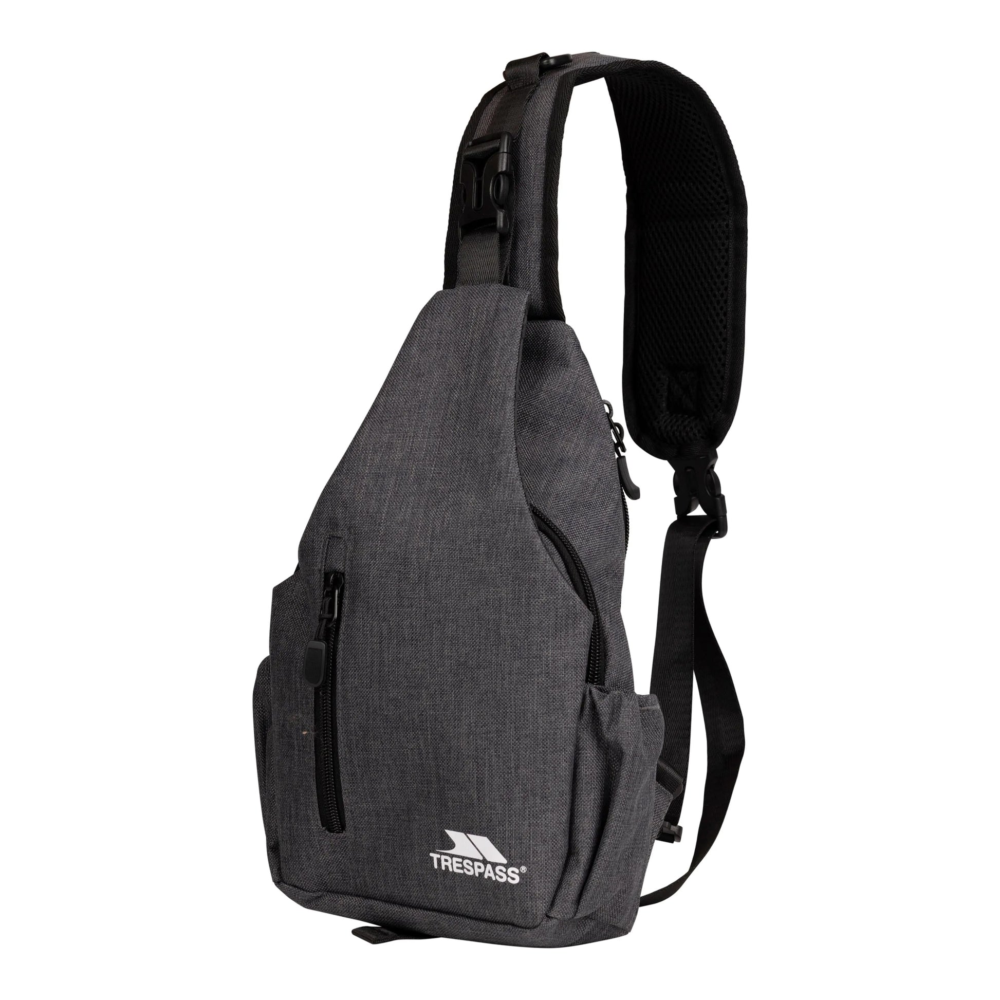 Grey Melange - Side - Trespass Versa Sling Backpack