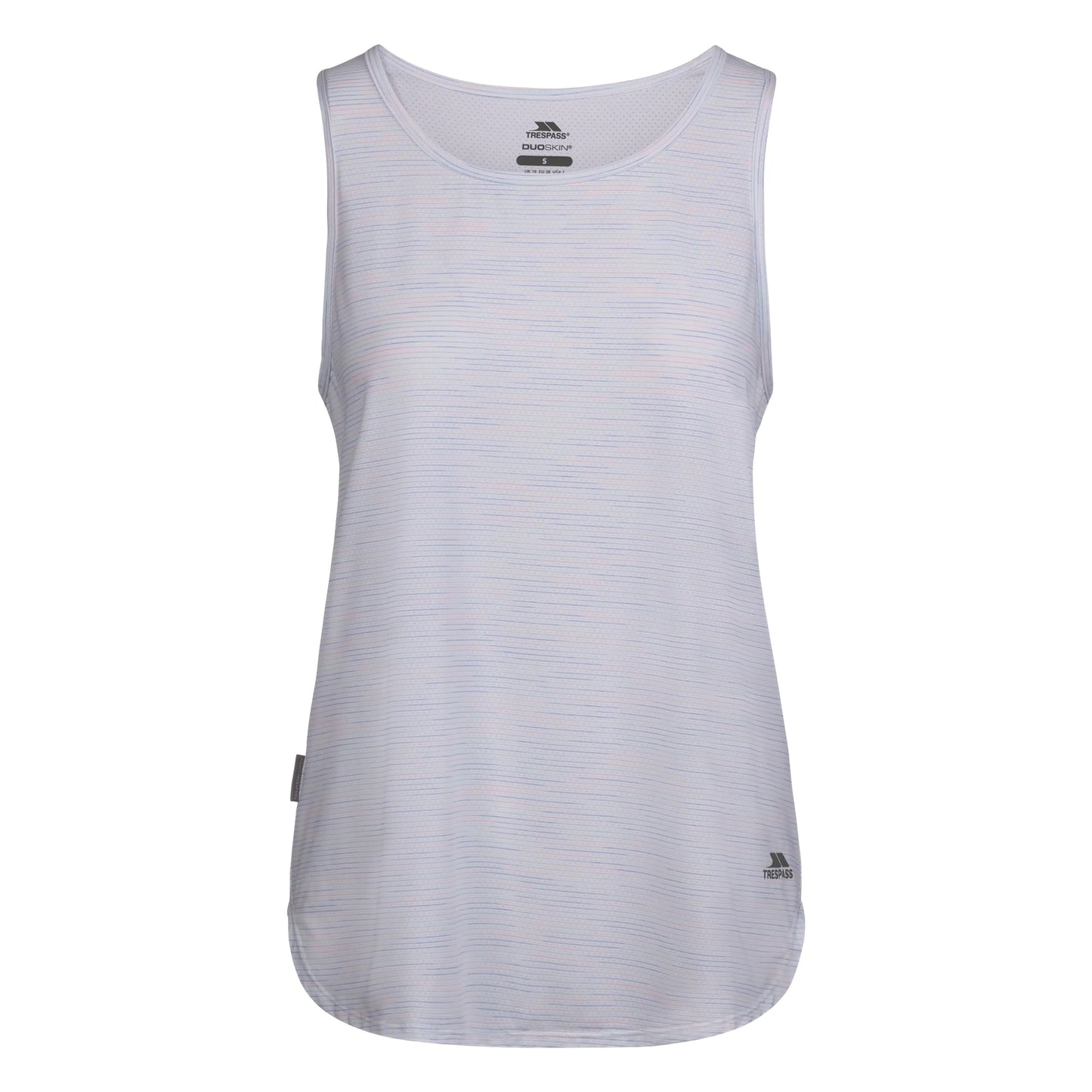 White - Front - Trespass Womens-Ladies Kannal Active Tank Top