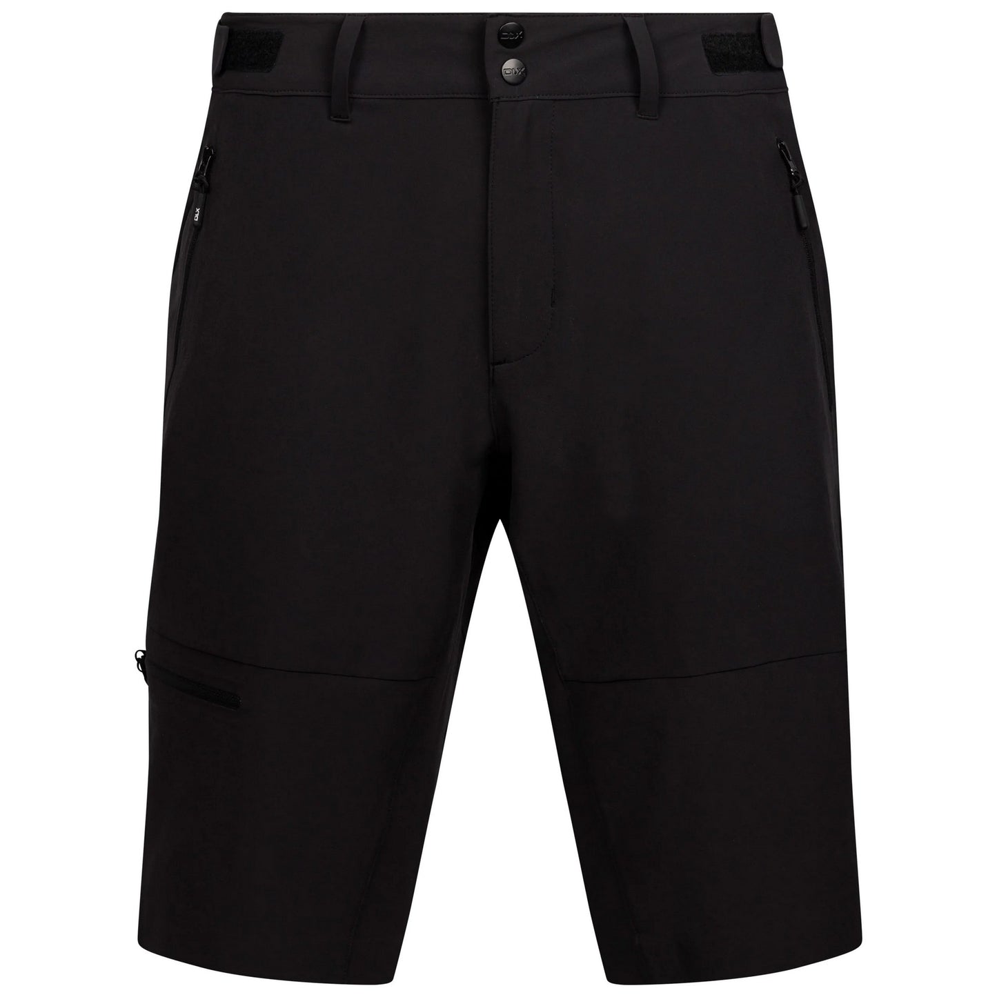 Black - Front - Trespass Mens Ralf DLX Cargo Shorts