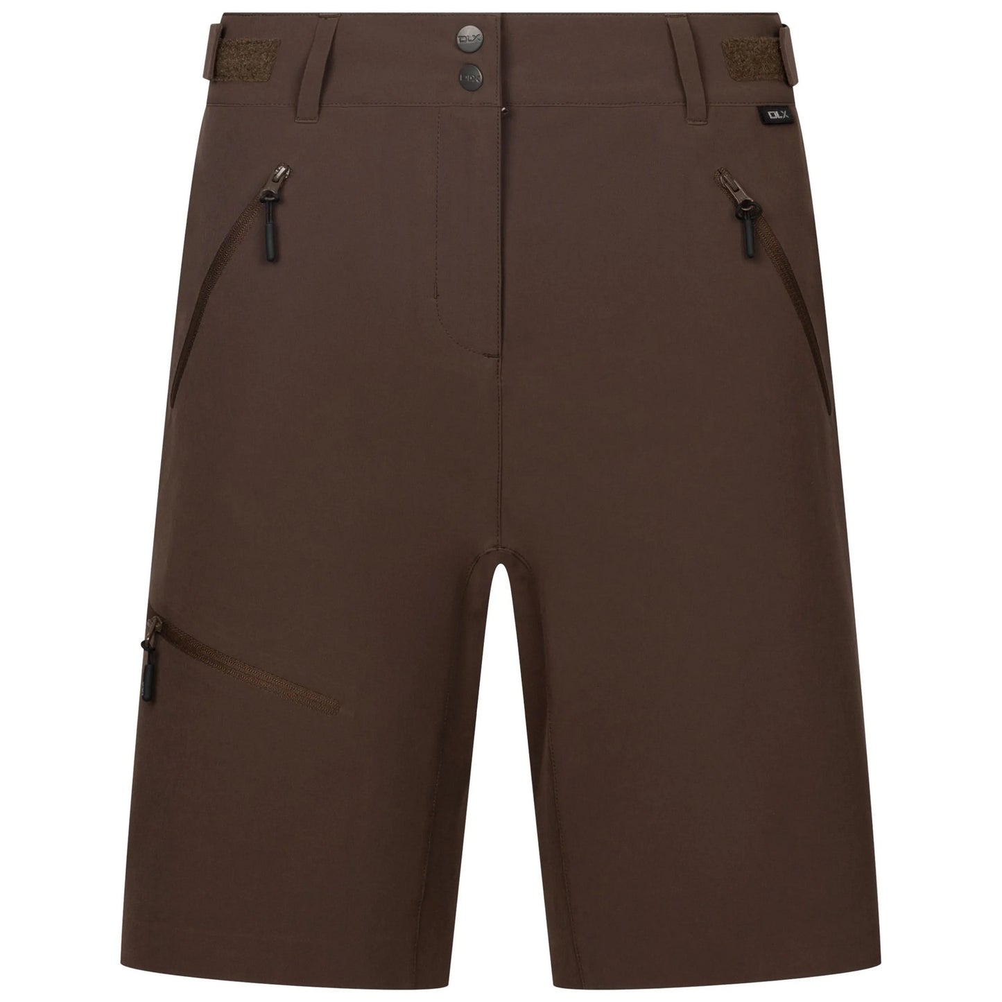 Peat - Front - Trespass Womens-Ladies Jocelyn DLX Cargo Shorts
